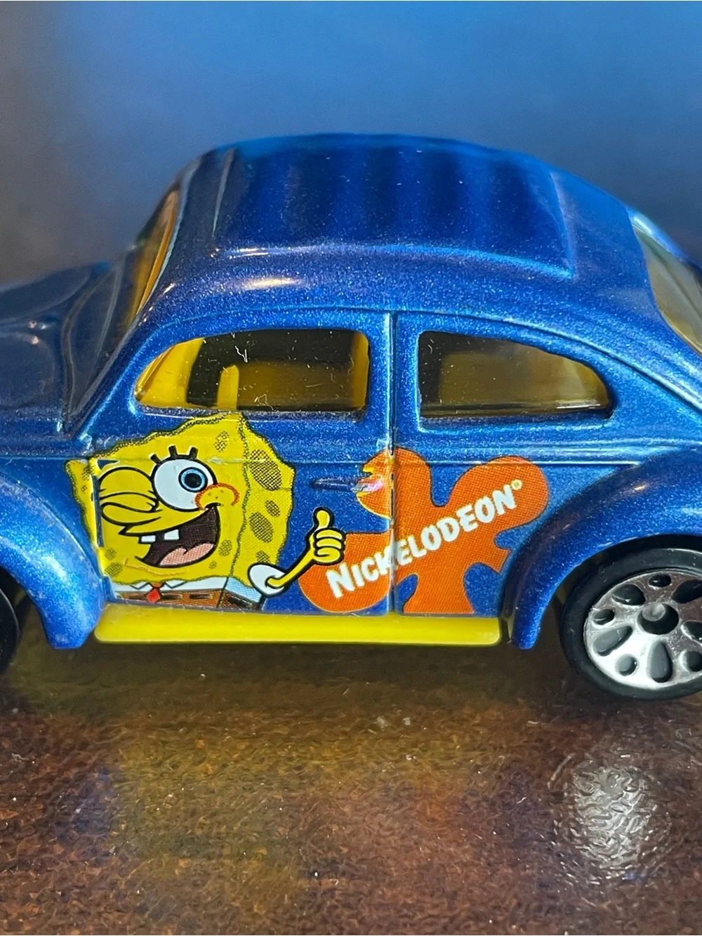Vintage matchbox-Mattel Die cast, 62 VW beetle SpongeBob, Nickelodeon